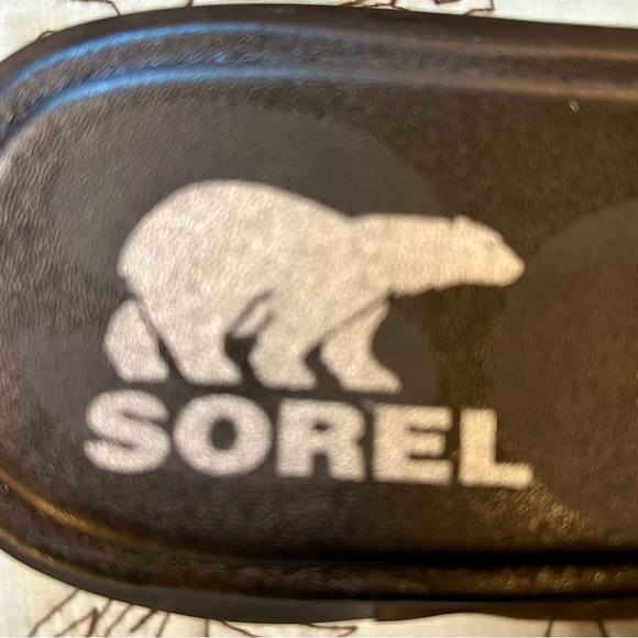 SOREL Ella Il Slide Sandals for Women in Mauve Vapor Snake Print Leather Sz 11 - Picture 10 of 13